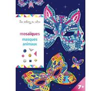 Mosaïques masques animaux - pochette avec accessoires - - Cinzia Sileo - Deux Coqs D'or - Document jeunesse