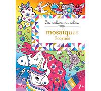 Mosaïques mousse - licornes - pochette avec accessoires