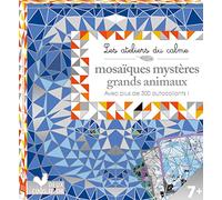 Mosaïques mystères grands animaux - mini boite avec accessoires: avec plus de 300 autocollants !