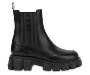 Moschino Black Leather Ankle Boot Black Taille: 39 | Bottes Outlet | Femme | Le Noir