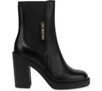 Moschino Black Leather Boot With Heel Black Taille: 36 | Bottes Outlet | Femme | Le Noir
