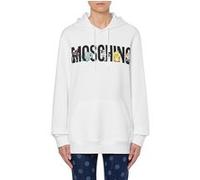 Moschino Calico Animals Logo Hoodie White Taille: 42 | Sweatshirts à capuche Outlet | Femme | Blanche