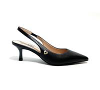 Moschino Chaussures femme Love escarpins en cuir noir, Noir , 39 EU