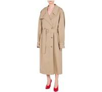 Moschino Cotton And Nylon Gabardine Trench Coat Beige Taille: 42 | Vestes Outlet | Femme | Marron