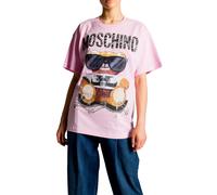 MOSCHINO COUTURE T-Shirt Oversize Avec Lunettes De Teddy Bear Coupe Large XXS