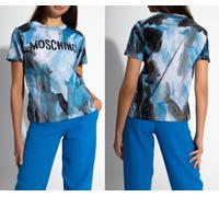 MOSCHINO COUTURE T-Shirt Peint Brushstroke Art Gothique Peinture Jersey Tee XS