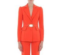 Moschino Double Smiley® CrÊpe Jacket Red Taille: 48 | Blazers Outlet | Femme | Rouge