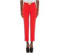 Moschino Double Smiley® CrÊpe Trousers Red Taille: 46 | Pantalons droits Outlet | Femme | Rouge