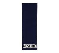 Moschino - Écharpe en mélange de laine - Homme - Accessoires - Bleu - Taille: ONE Size