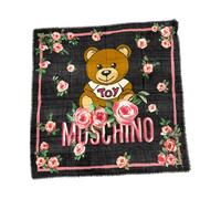 Moschino - Écharpe Logo Orsetto - Femme - Accessoires - Noir - Taille: ONE Size