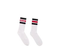 Moschino - Chaussettes Éponge Incrustées - Femme - Sport - Blanc - Taille: ONE Size