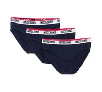 Moschino - Logo Band Slip Tri-Pack - Homme - Sous-vêtements - Bleu - Taille: XL