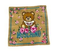 Moschino - Logo Orsetto Scarf - Femme - Accessoires - Brun - Taille: ONE Size