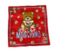 Moschino - Logo Orsetto Scarf - Femme - Accessoires - Rouge - Taille: ONE Size