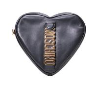 Moschino - Metallic Letters Heart Bag - Femme - Sacs - Noir - Taille: ONE Size
