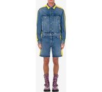 Moschino Paint Denim Jacket Blue Taille: 48 | Shorts de Sport Outlet | Homme | Bleu