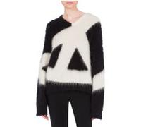 Moschino Peace Brushed Mohair Pullover Black Taille: 36 | Pulls en Maille Outlet | Femme | Le Noir