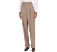 Moschino Peace Jacquard Wool Trousers Beige Taille: 40 | Pantalons de costume Outlet | Femme | Marron