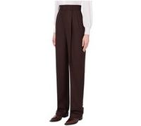 Moschino Peace Jacquard Wool Trousers Brown Taille: 42 | Évasés pantalons Outlet | Femme | Marron