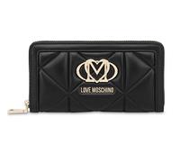 Moschino Portefeuille femme Love zip around matelassé JC5644, Noir , Taglia Unica, Décontracté