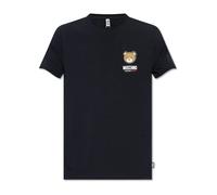 Moschino - T-shirt avec logo - Homme - Tops - Noir - Taille: XS