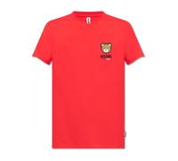Moschino - T-shirt avec logo - Homme - Tops - Rouge - Taille: 2XL