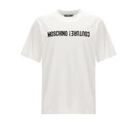 Moschino - T-shirt blanc avec logo Upside Down - Homme - Tops - Blanc - Taille: M