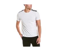 Moschino - T-shirt Homme avec Logo Bande - Homme - Tops - Blanc - Taille: S