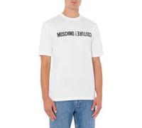 Moschino T-shirt Upside Down Logo White Taille: M | T-Shirts Outlet | Homme | Blanche
