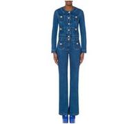 Moschino Teddy Buttons Stretch Denim Jacket Blue Taille: 44 | Vestes en jeans Outlet | Femme | Bleu