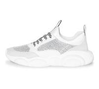 Moschino Teddy Run Sneaker In Mesh, Calfskin And Split Leather White Taille: 40 | Chaussures de running Outlet | Femme | Blanche