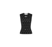 Moschino - Top en jersey technique imprimé - Femme - Tops - Noir - Taille: 40 FR
