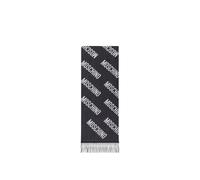 Moschino - Wool Jacquard Scarf - unisex - Accessoires - Noir - Taille: ONE Size