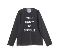Moschino - You Can't Be Serious Tshirt Ls - Homme - Tops - Noir - Taille: XL
