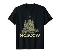Moscou Russie Cathédrale Saint-Basile Architecture russe T-Shirt