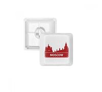 Moscou Russie Red Landmark Pattern PBT Keycaps pour Clavier mécanique Blanc OEM sans marquage R4 Multicolore