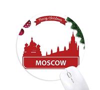 moscou, russie rouge répartition historique tapis de souris en caoutchouc de sapin de noël