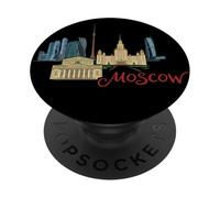 Moscou Russie Voyage Souvenir Ville Landmark Cadeau PopSockets PopGrip Adhésif
