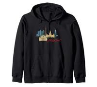 Moscou Russie Voyage Souvenir Ville Landmark Cadeau Sweat à Capuche