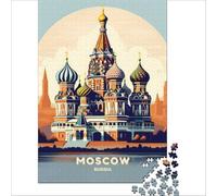 Moscow Puzzle 1000 pièces pour Adolescents | puzzle comme cadeau de mariage pour les jeunes mariés un présent réfléchi pour un couple à la maison le soir en douceur
