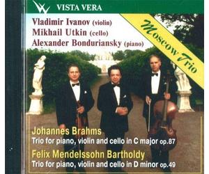 Moscow Trio: Vladimir Ivanov, violin Mikhail Utkin, cello Alexander Bonduriansky, piano. Brahms, Mendelssohn