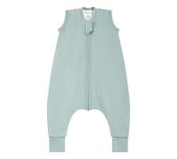 Mosebears Gigoteuse Bébé à Pieds 1.0Tog Respirante en Coton-Gigoteuse d'Été et l'automne pour bébé(Calm Sage,65cm(6-12 Mois))