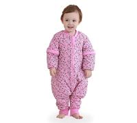 Mosebears Gigoteuse pour bébé avec jambes, manches amovibles et doublure chaude pour l'hiver Unisexe pour fille et garçon