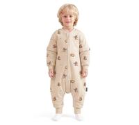 Mosebears Gigoteuse pour bébé avec jambes, manches amovibles et doublure chaude pour l'hiver Unisexe pour fille et garçon