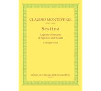 MOSELER MONTEVERDI CLAUDIO - SESTINA - CHOEUR MIXTE SSATB Partition classique Vocale - chorale Choeur et ensemble vocal
