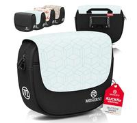 MOSERNI® KLICKfix® Sac de guidon de vélo - Compatible avec KLICKfix® - Volume de 5 l - Résistant aux éclaboussures et robuste - Avec housse de pluie - Idéal pour vélo électrique, vélo de route et vélo