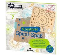 moses. 30337 PhénoMINT Plaisir créatif - Pour créer des modèles en spirale pour enfants, dessin mandala en bois FSC, 15 x 15 cm