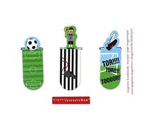 moses. 30819 Lot de 3 marque-pages magnétiques Motif football