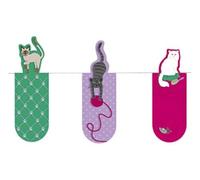 Moses. 31098 Marque-page magnétique Chats Lot de 3, Signet magnétique, charmant Illustré