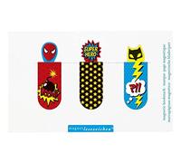 moses. 31127 Lot de 3 marque-pages magnétiques super héros